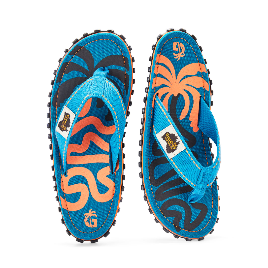 Islander Flip-Flops - Women's - Blue Palmetto
