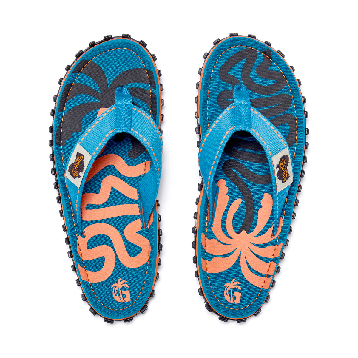 Islander Flip-Flops - Women's - Blue Palmetto