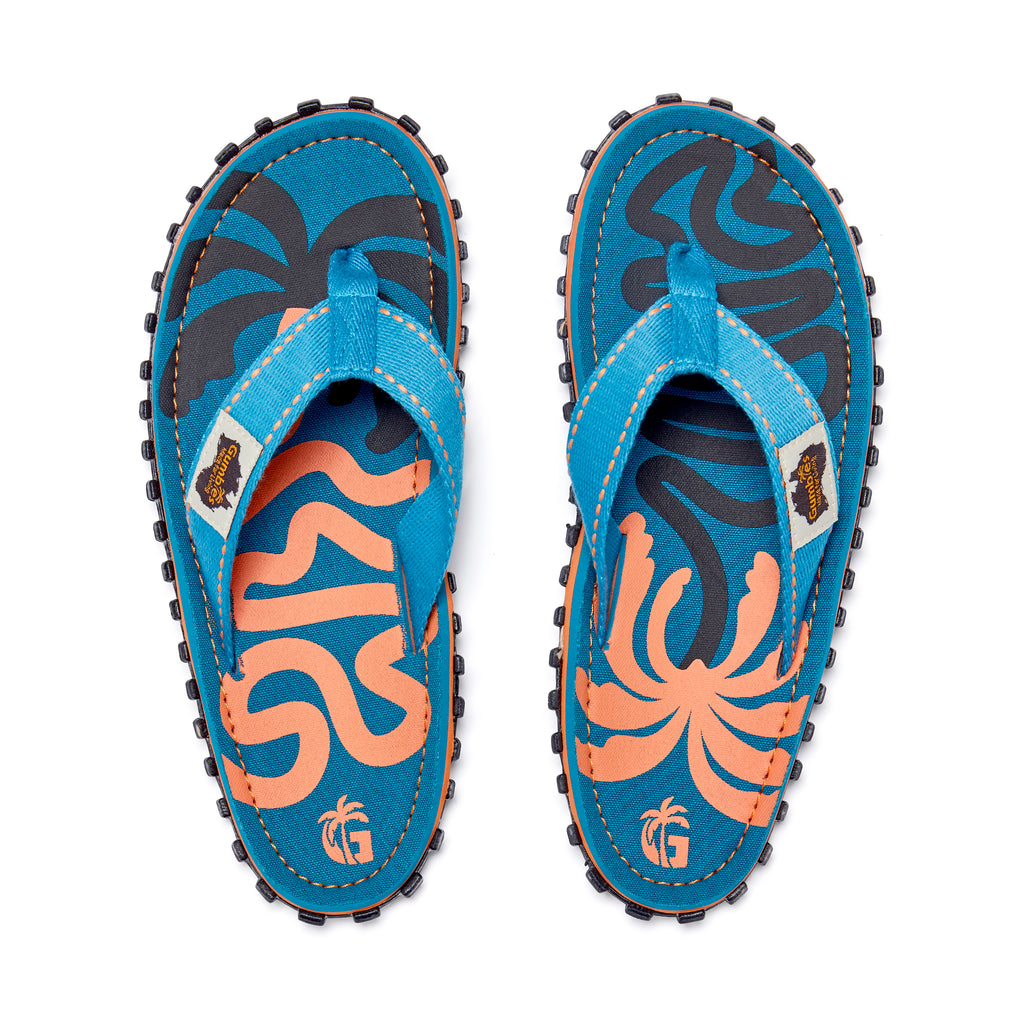Islander Flip-Flops - Men's - Blue Palmetto