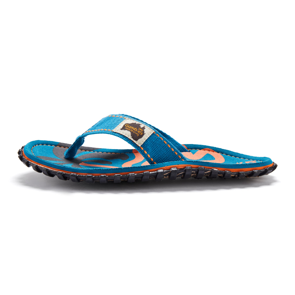 Islander Flip-Flops - Women's - Blue Palmetto