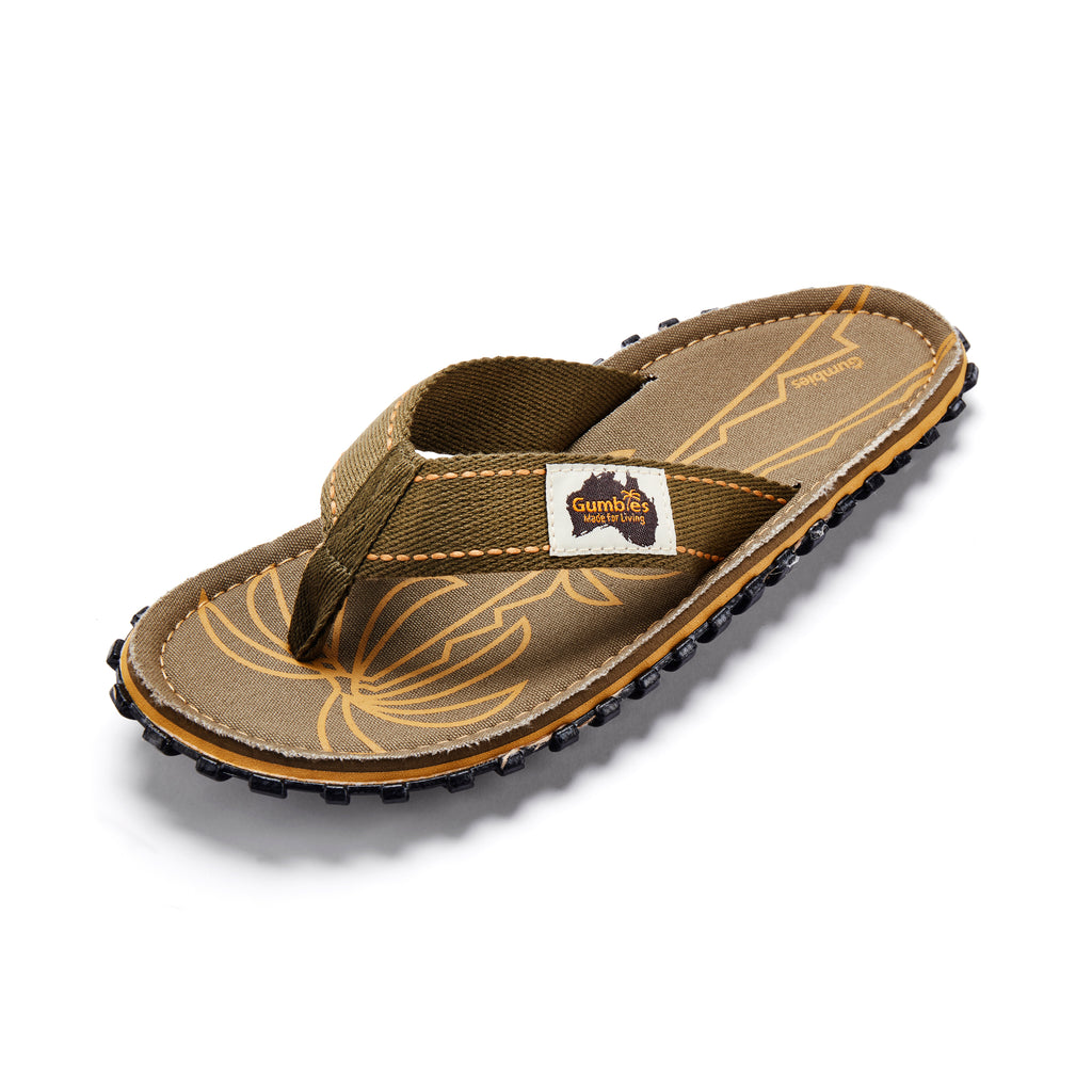 Islander Flip-Flops - Men's - Palm Leaf Khaki
