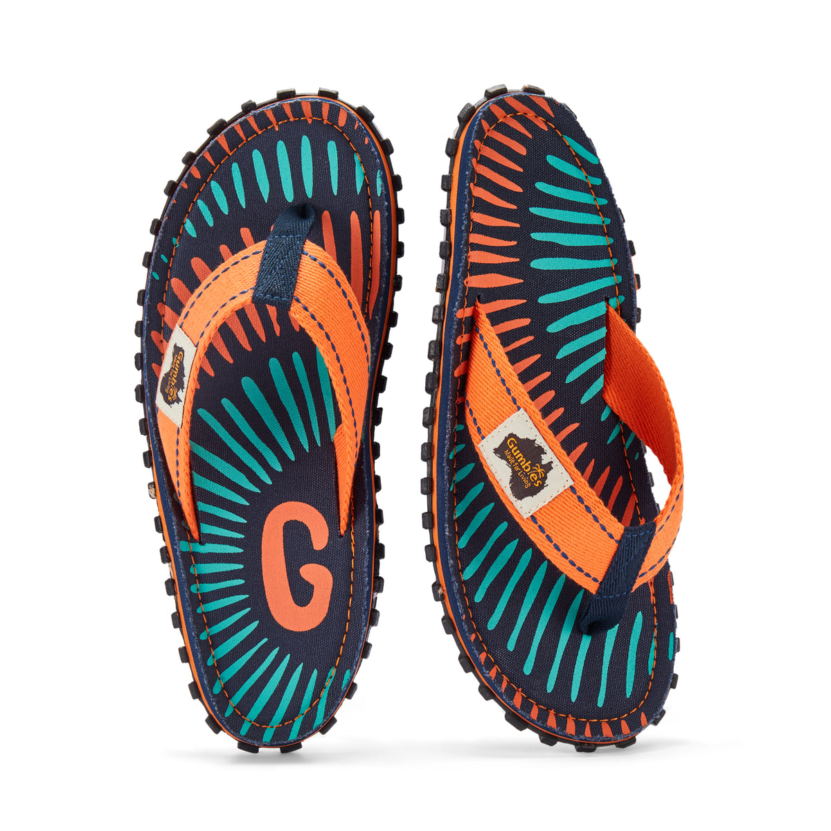 Islander Flip-Flops - Men's - Tangerine Burst