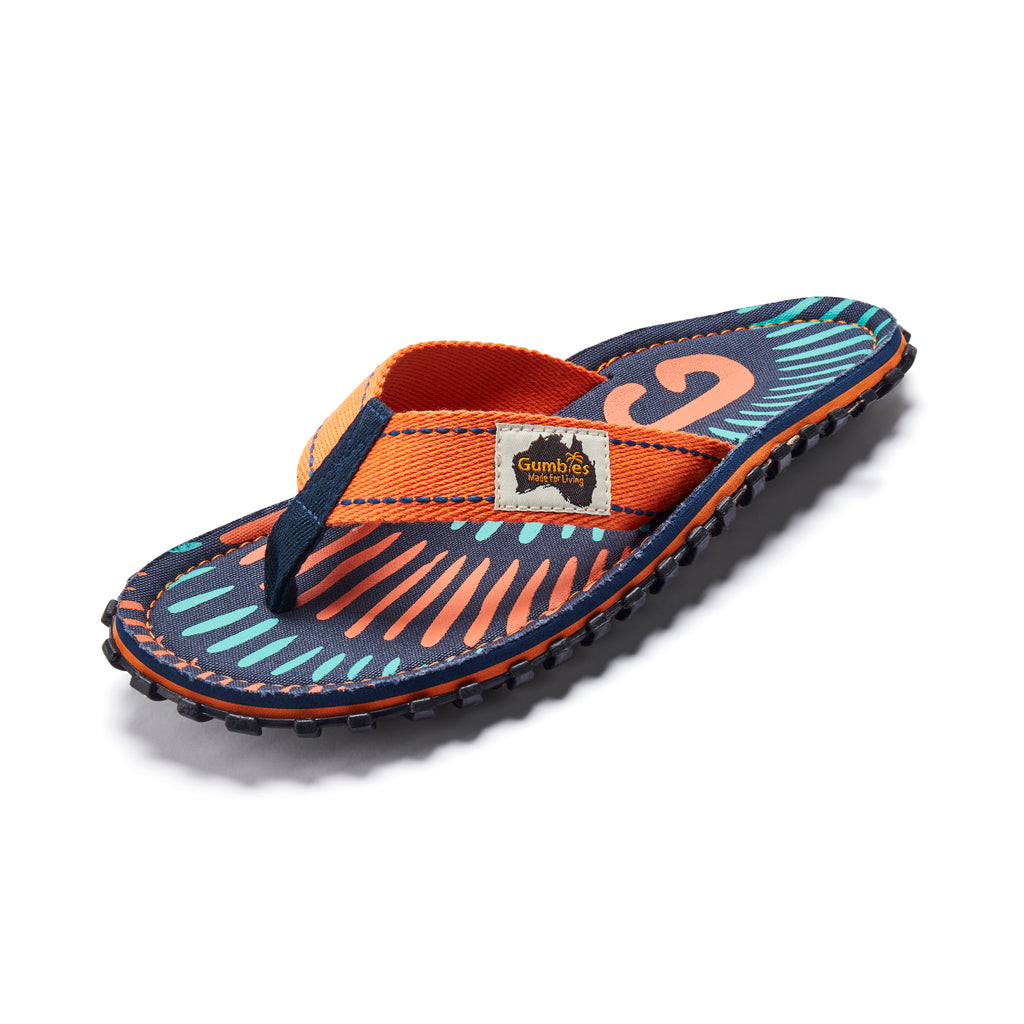 Islander Flip-Flops - Men's - Tangerine Burst