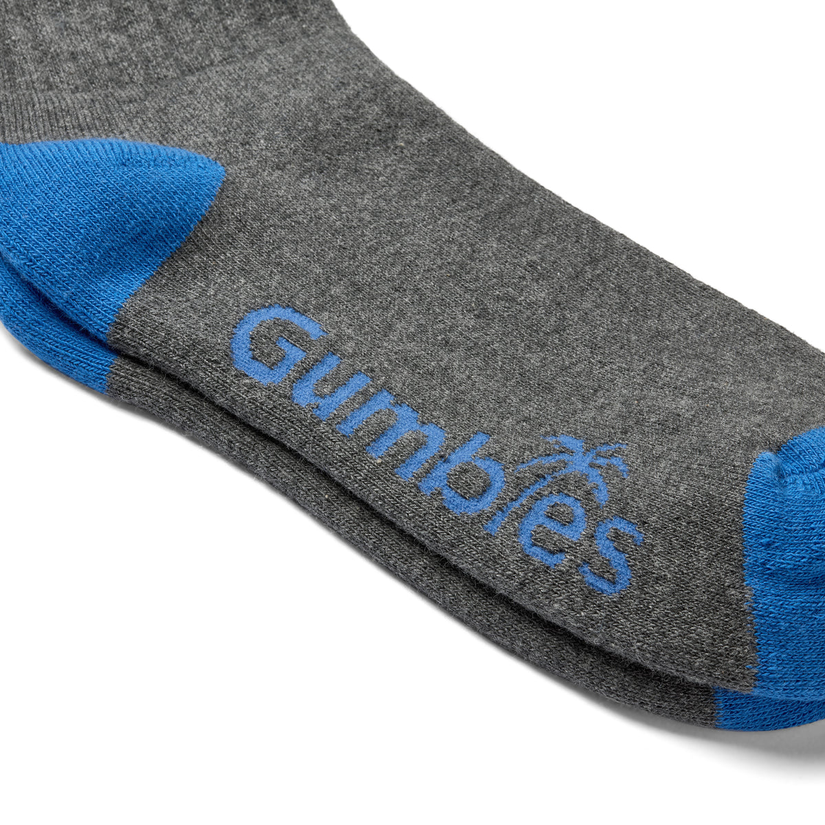 Cushioned Logo Socks - Grey & Blue