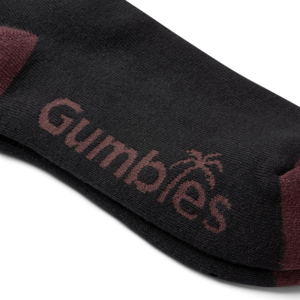 Cushioned Logo Socks - Black & Red