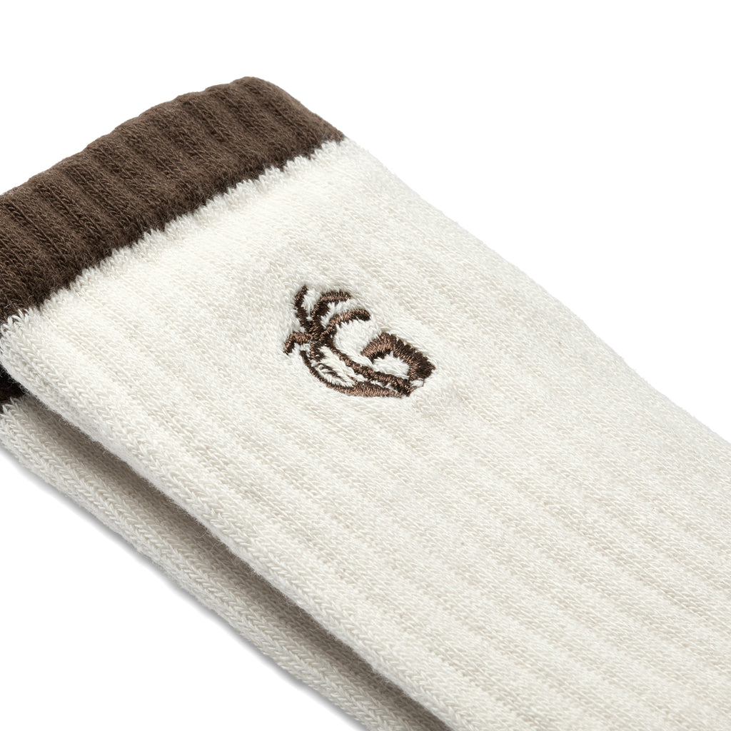 Cushioned Logo Socks - Chocolate & Cream