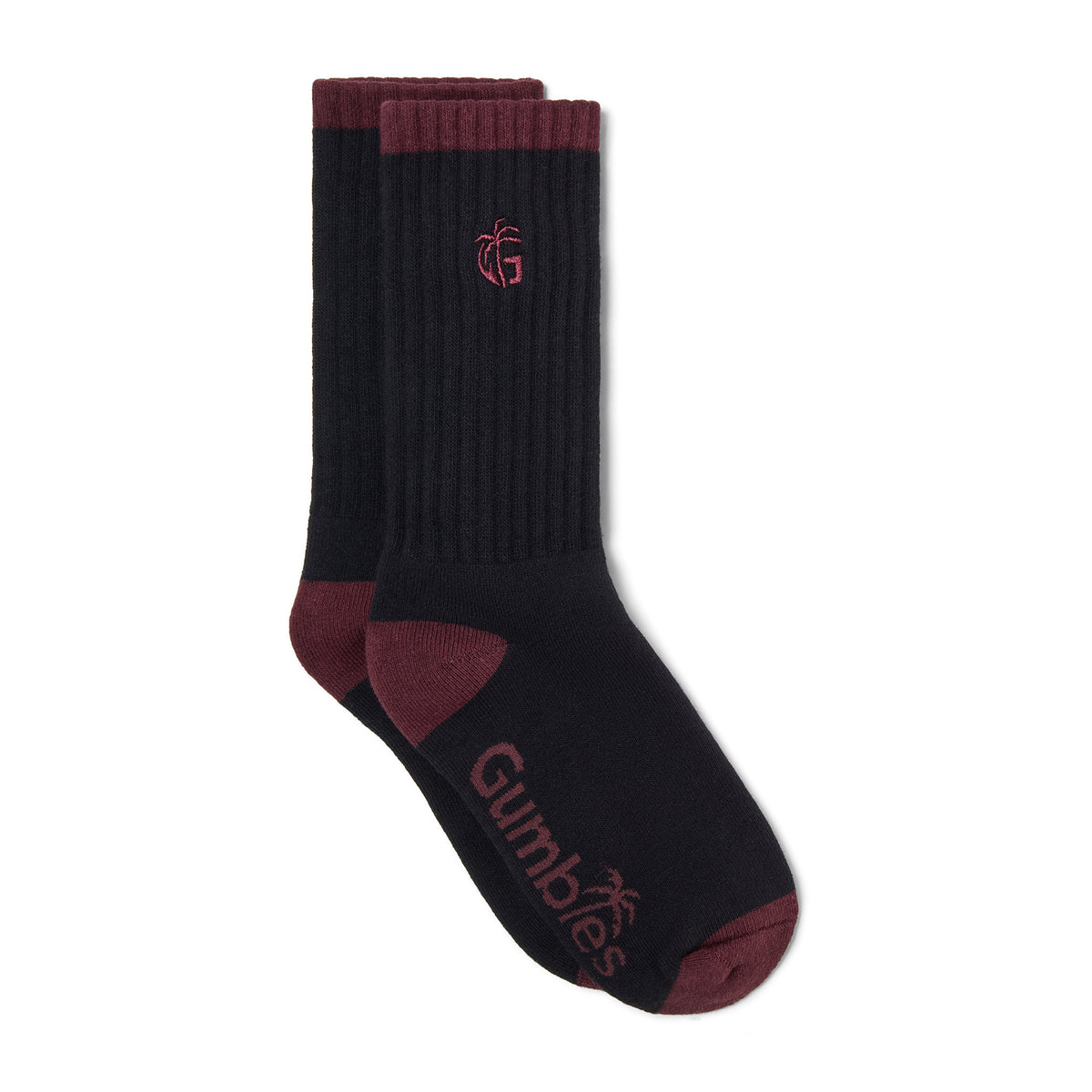 Cushioned Logo Socks - Black & Red
