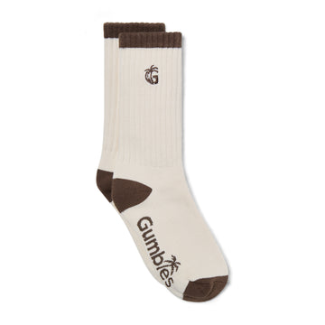 Cushioned Logo Socks - Chocolate & Cream