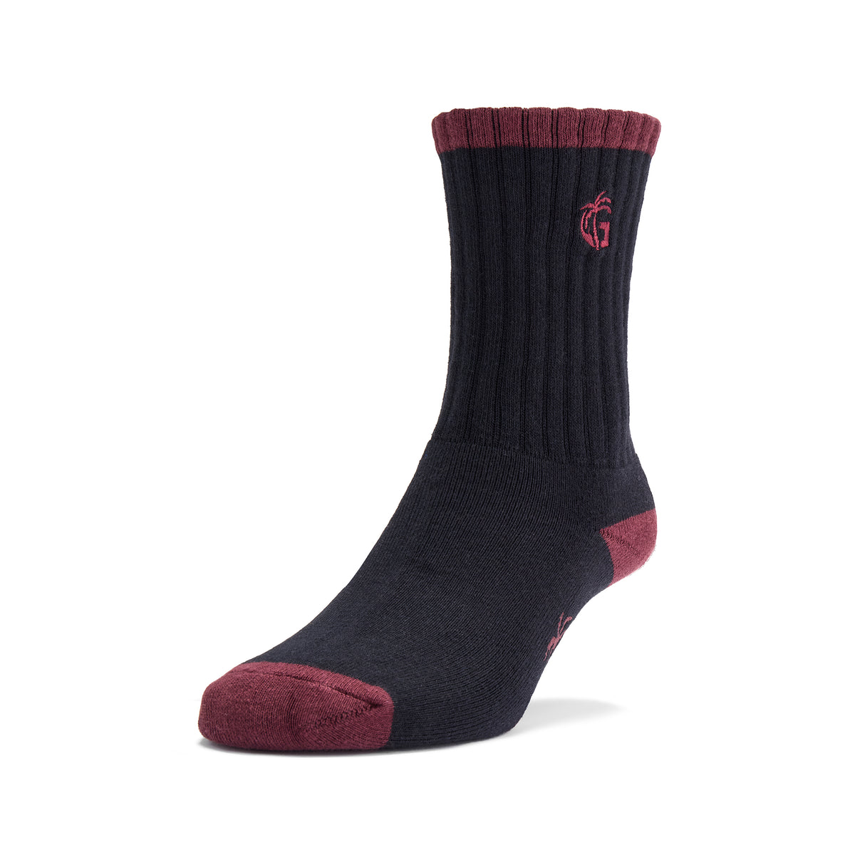 Cushioned Logo Socks - Black & Red