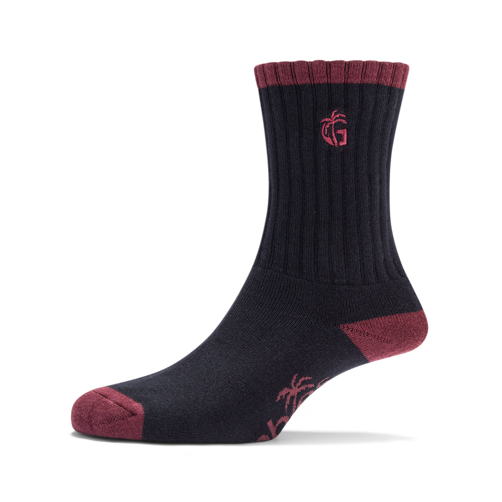 Cushioned Logo Socks - Black & Red