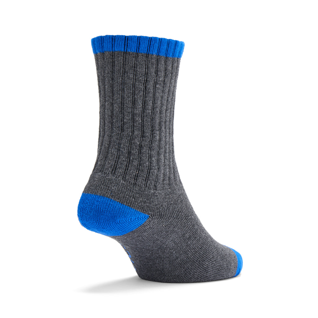 Cushioned Logo Socks - Grey & Blue