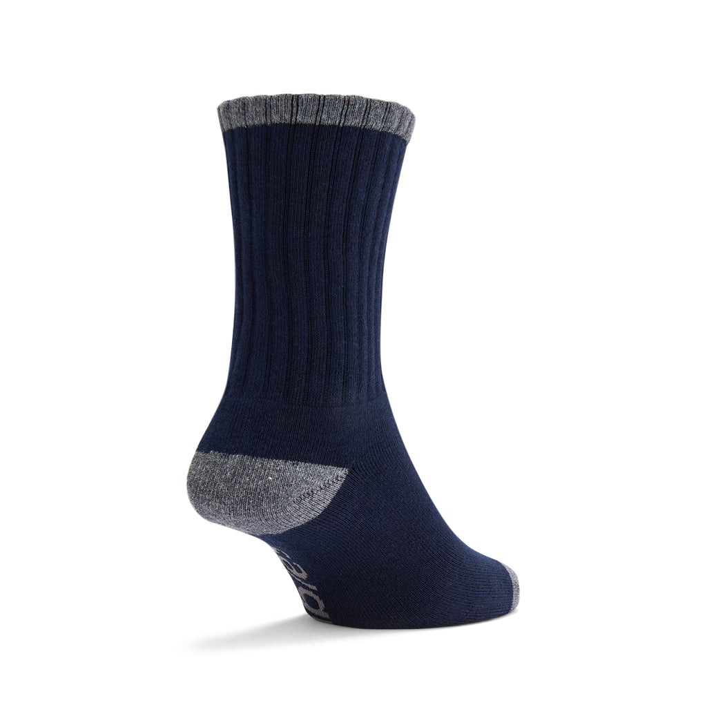 Cushioned Logo Socks - Navy & Grey