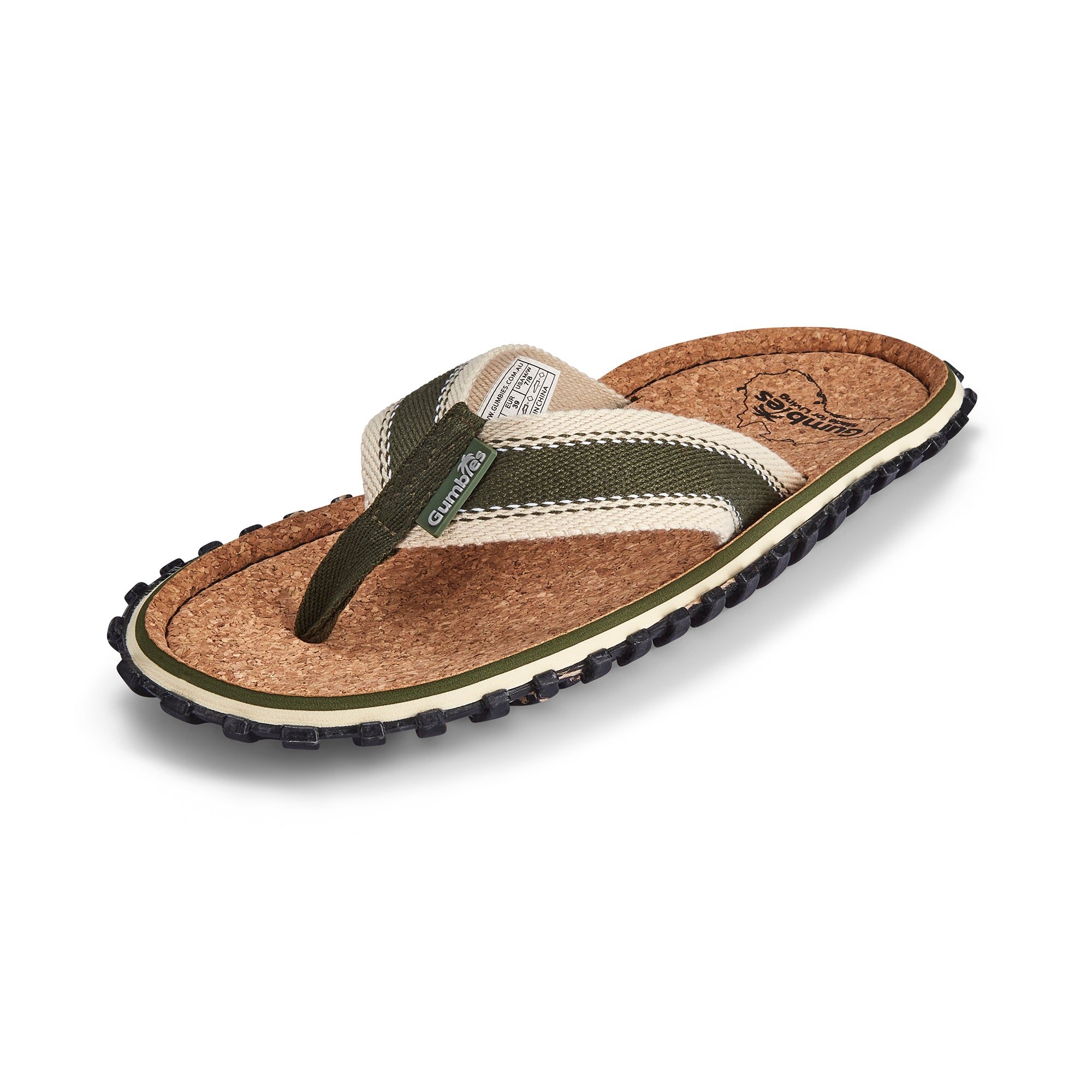 Khaki flip sales flops womens