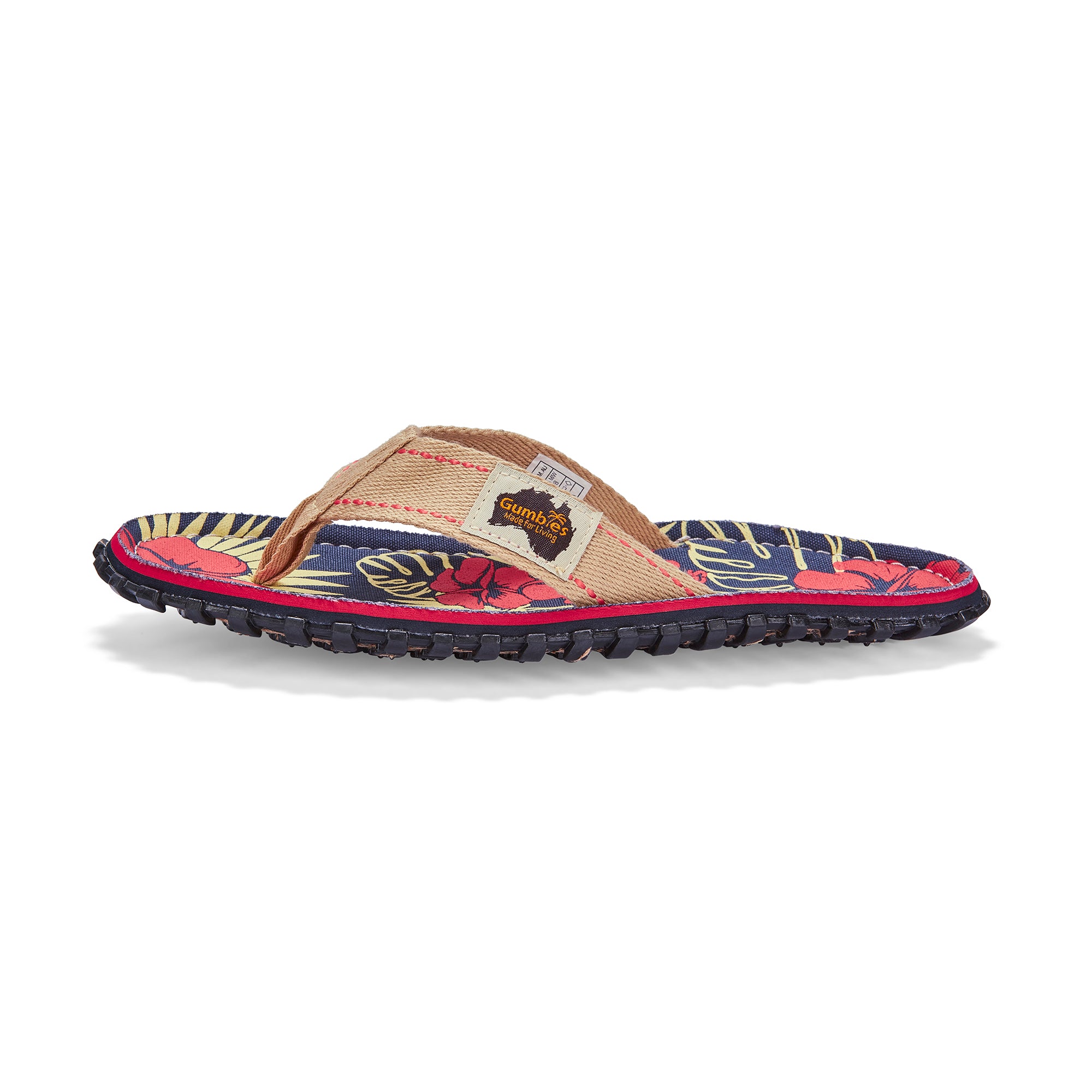 Islander Flip-Flops - Women's - Denim Hibiscus