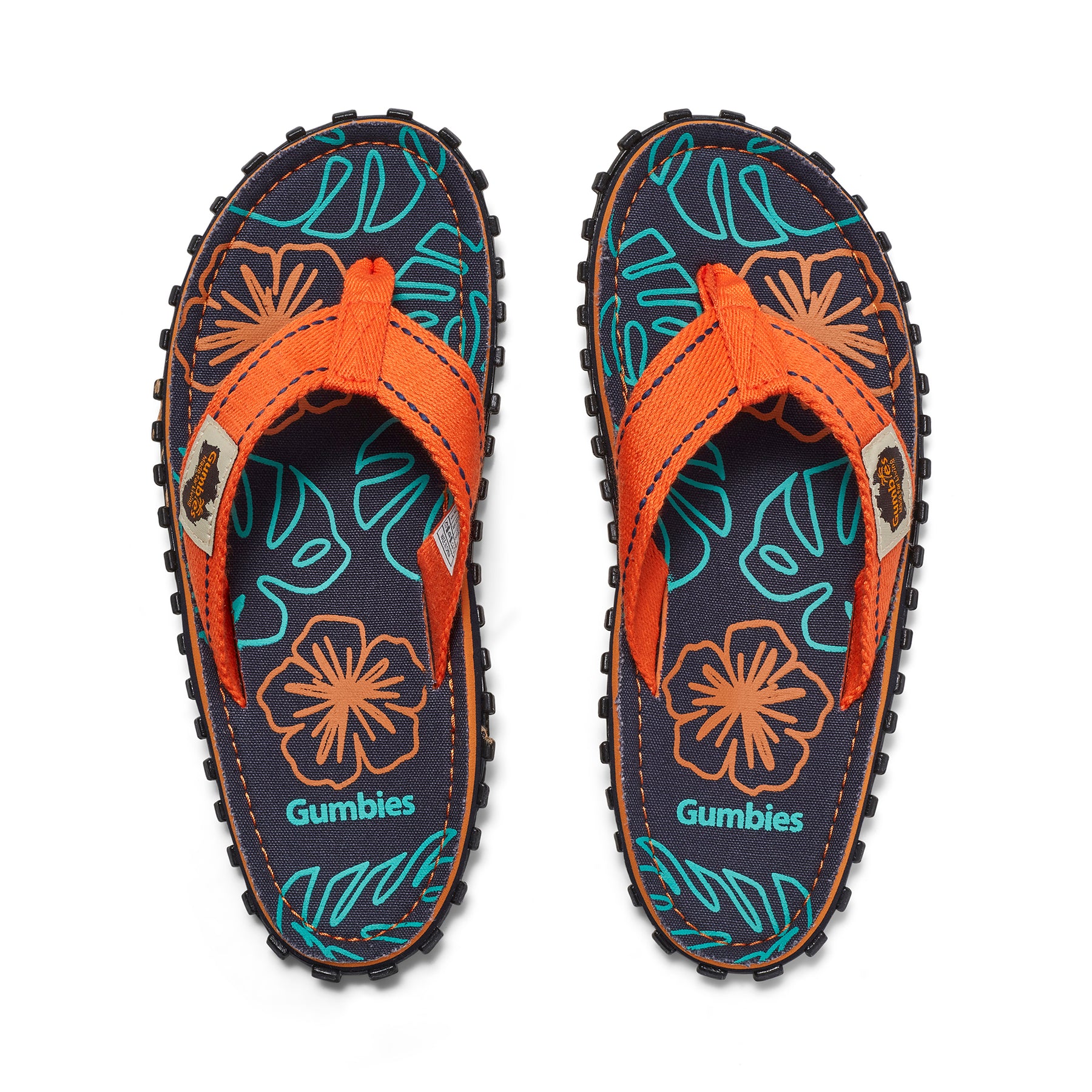 Islander Flip-Flops - Women's - Orange Hibiscus – Gumbies