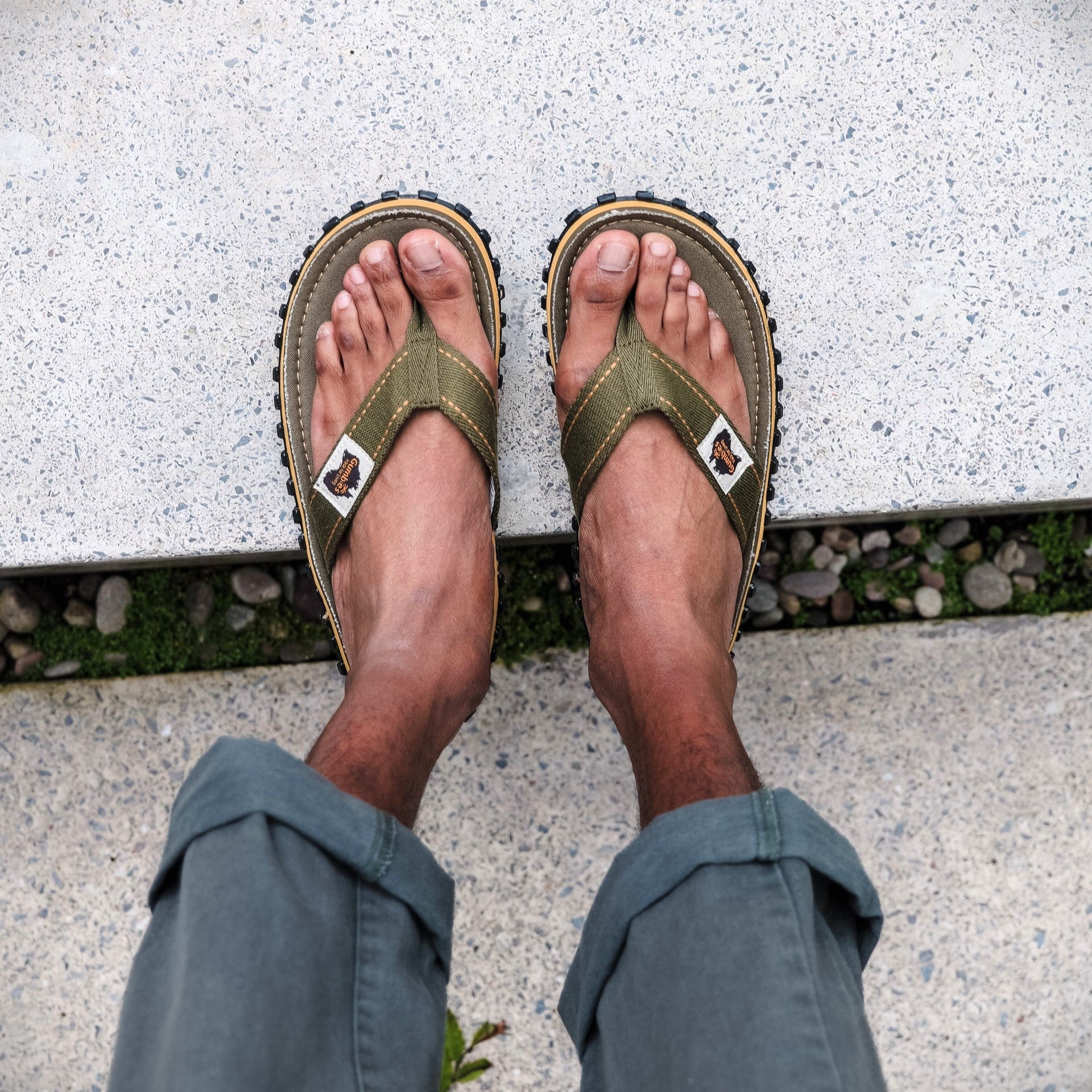 Islander Flip Flops Men s Classic Khaki Gumbies