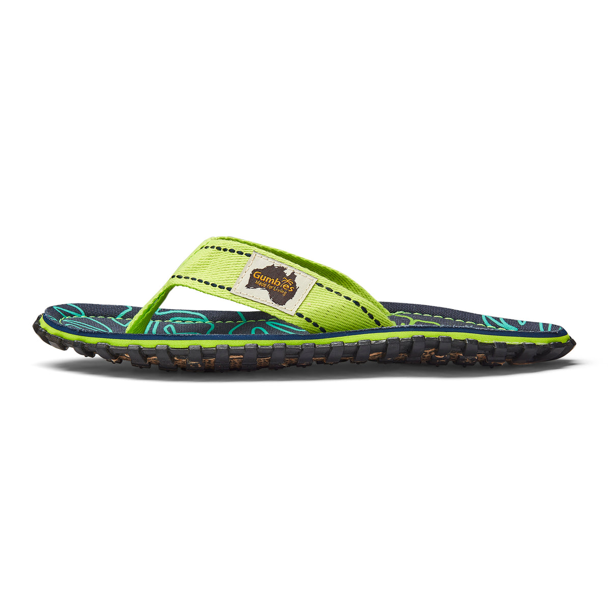 Islander Flip-Flops - Women's - Lime Hibiscus