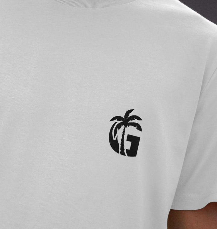 Gumbies G Chest Logo White/Black - Unisex Organic Cotton T-Shirt