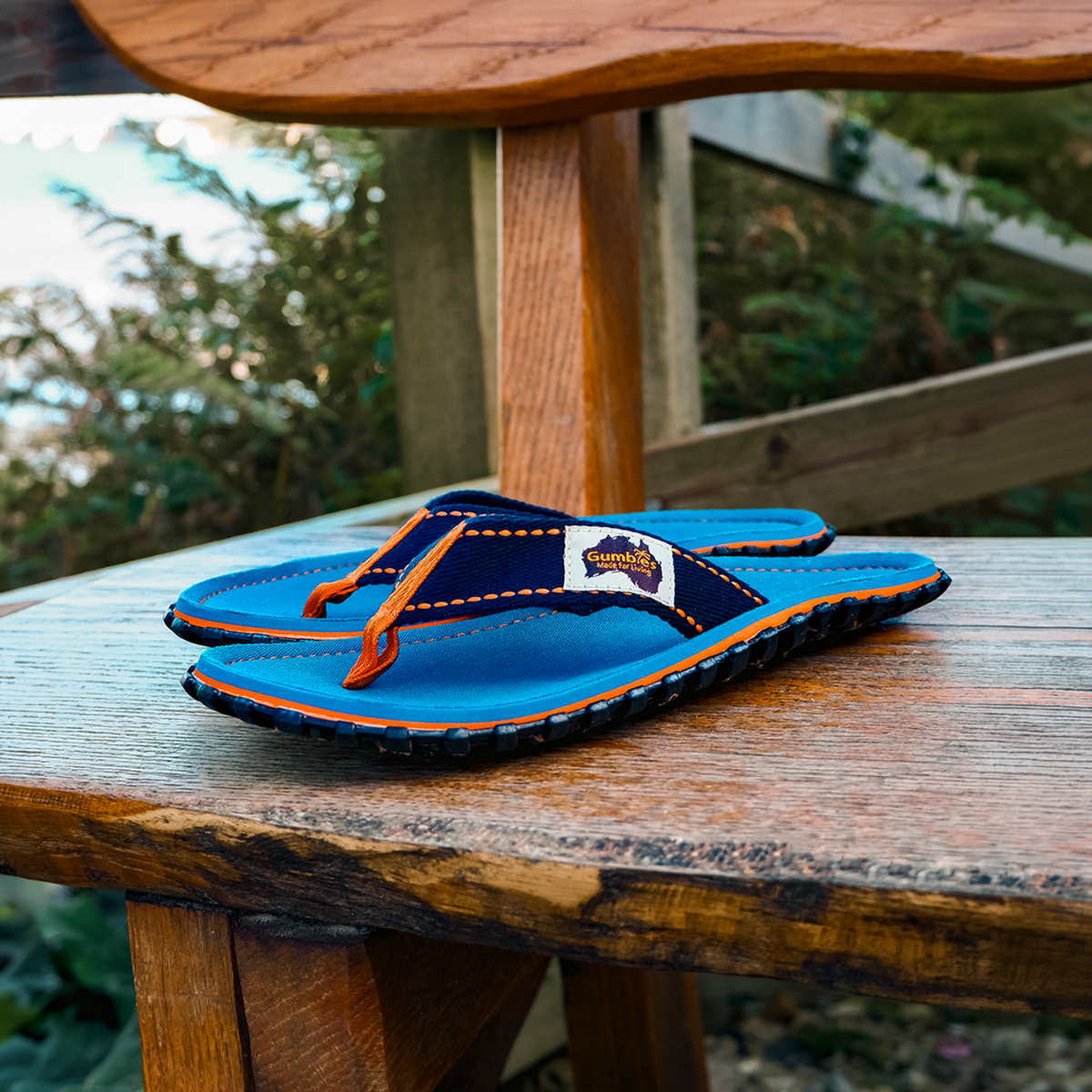 Islander Flip-Flops - Men's - Tricolor Blue