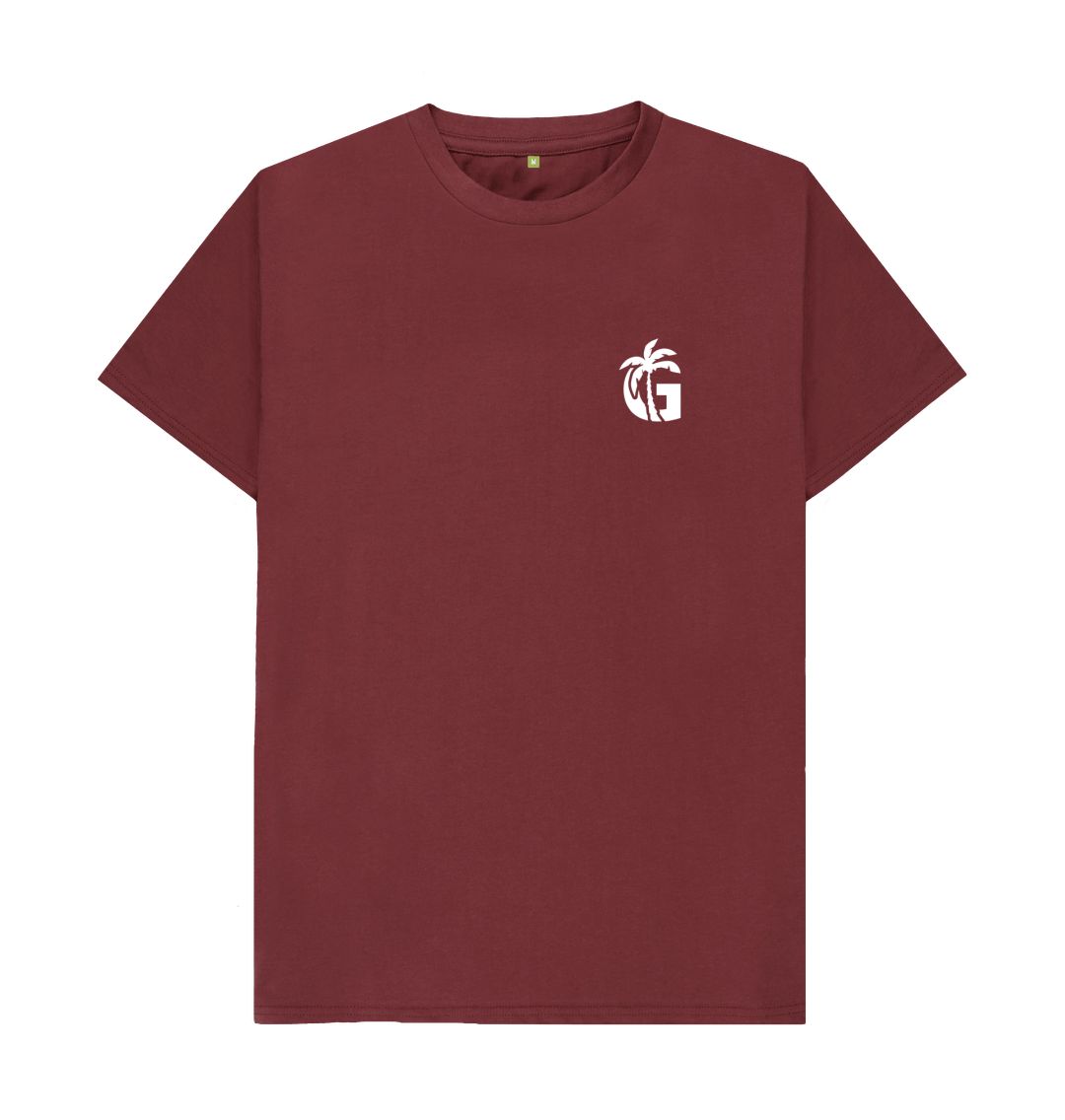 Red Wine Gumbies G Chest Logo Red Wine\/White - Unisex Organic Cotton T-Shirt