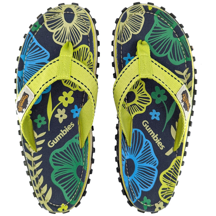 Islander Flip-Flops - Women's - Pistachio Flowers