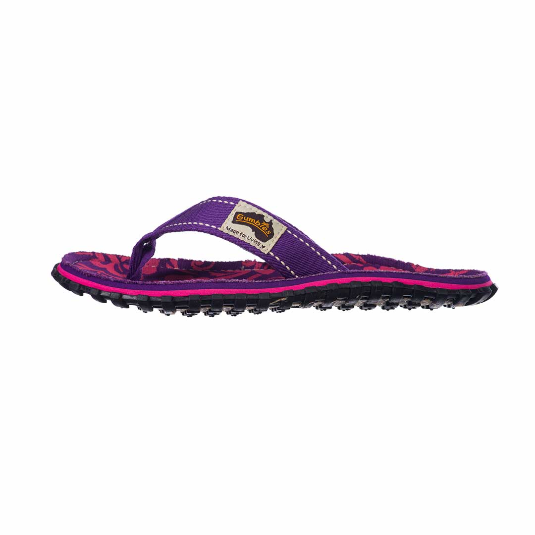 Islander Flip-Flops - Women's - Purple Hibiscus